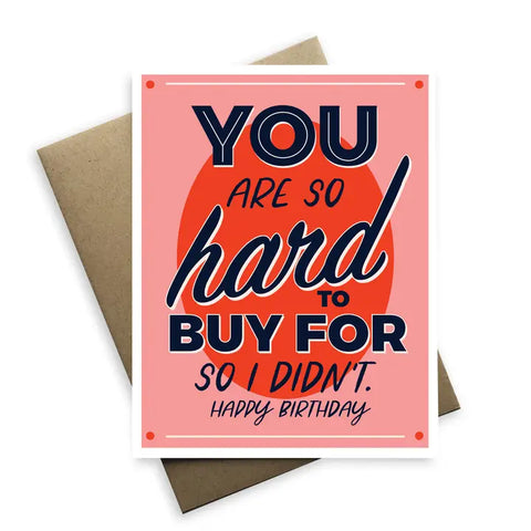 Hard to Buy For Card Hard to Buy For Card