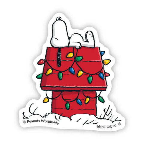 Peanuts Snoopy Doghouse Lights Sticker Peanuts Snoopy Doghouse Lights Sticker