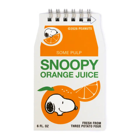 Snoopy Orange Juice Notebook Snoopy Orange Juice Notebook