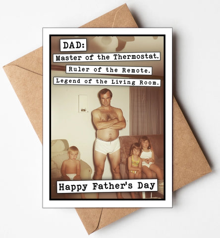 Dad Master of Thermostat Card Dad Master of Thermostat Card