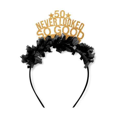50th Birthday Headband 50th Birthday Headband