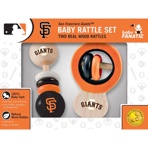 Wooden Rattle Set - San Francisco Giants Wooden Rattle Set - San Francisco Giants