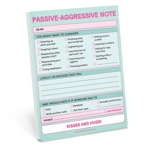 Passive-Aggresive Pastel Nifty Notes Passive-Aggresive Pastel Nifty Notes