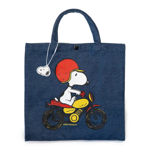 Snoopy Motorcycle Tote Bag Snoopy Motorcycle Tote Bag