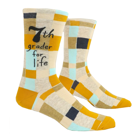 Men's Crew Socks - 7th Grader For Life Men's Crew Socks - 7th Grader For Life
