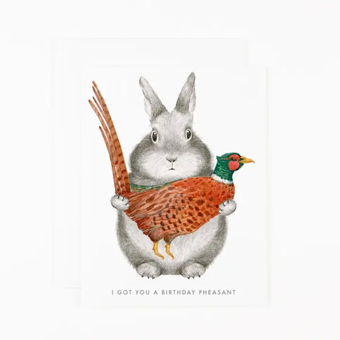 Birthday Pheasant Card Birthday Pheasant Card