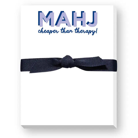Mahj - Cheaper Than Therapy Mini Notepad Mahj - Cheaper Than Therapy Mini Notepad