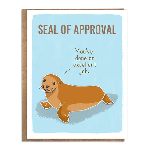 Seal of Approval Good Job Card Seal of Approval Good Job Card