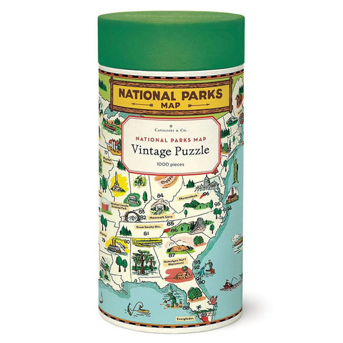 National Parks Map Jigsaw Puzzle National Parks Map Jigsaw Puzzle
