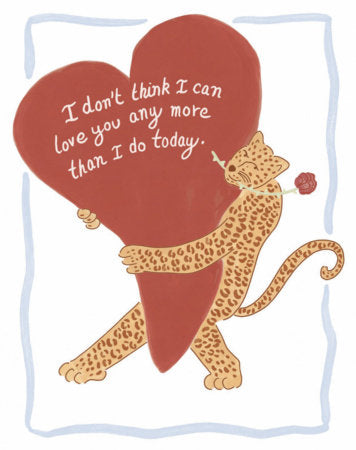 Love You More Than Today Card Love You More Than Today Card
