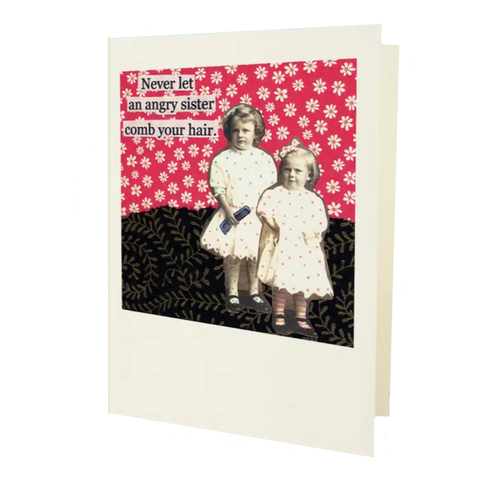 Angry Sister Comb Hair Card Angry Sister Comb Hair Card