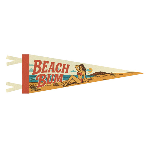 Beach Bum Felt Pennant Beach Bum Felt Pennant