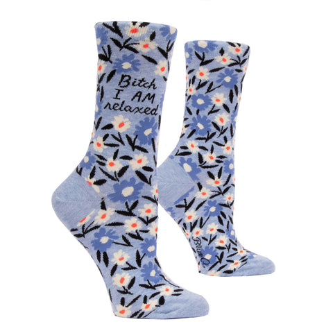 Women's Crew Socks - Bitch I AM Relaxed Women's Crew Socks - Bitch I AM Relaxed