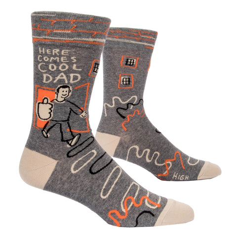 Men's Crew Socks - Here Comes Cool Dad Men's Crew Socks - Here Comes Cool Dad