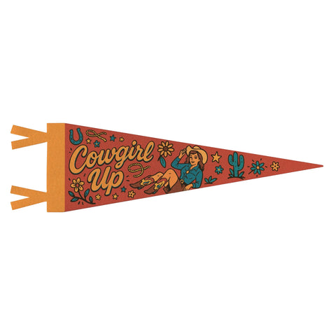 Cowgirl Up Felt Pennant Cowgirl Up Felt Pennant