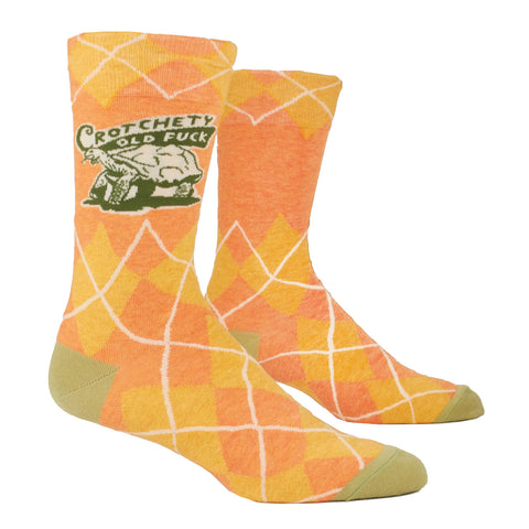Men's Crew Socks - Crotchety Old Fuck Men's Crew Socks - Crotchety Old Fuck