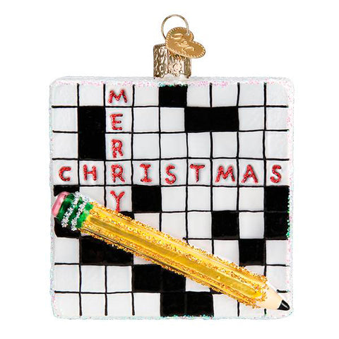 Crossword Puzzle Ornament Crossword Puzzle Ornament
