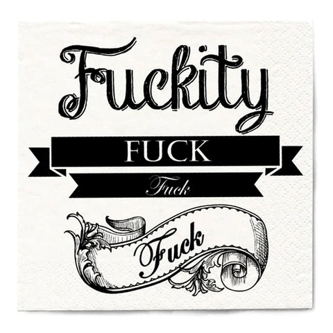 Fuckity Fuck Fuck Cocktail Napkins Fuckity Fuck Fuck Cocktail Napkins