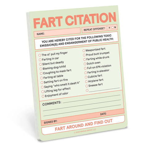 Fart Citation Nifty Notes Fart Citation Nifty Notes
