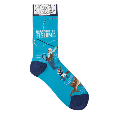 Socks - I'd Rather Be Fishing Socks - I'd Rather Be Fishing