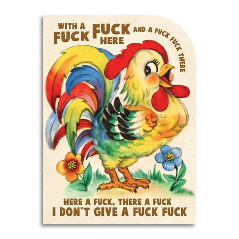 With a Fuck Fuck Here - Greeting Card With a Fuck Fuck Here - Greeting Card