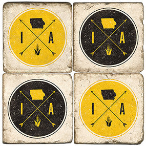 Iowa Arrow Coasters Iowa Arrow Coasters