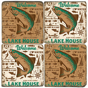 Lake House Welcome Coasters Lake House Welcome Coasters