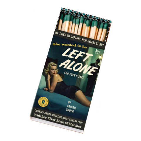 Left Alone Pulp Friction Match Book Left Alone Pulp Friction Match Book