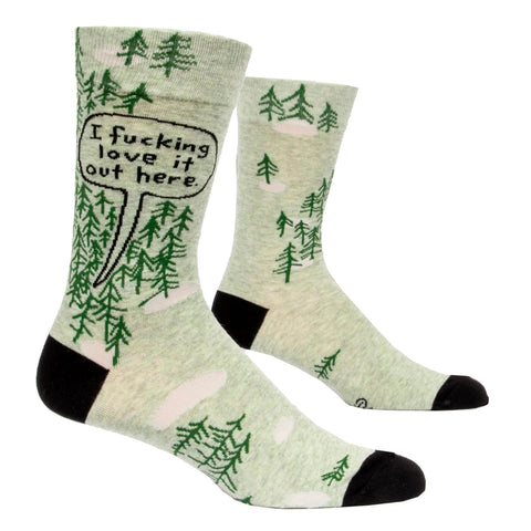 Men's Crew Socks - Fucking Love It Out Here Men's Crew Socks - Fucking Love It Out Here