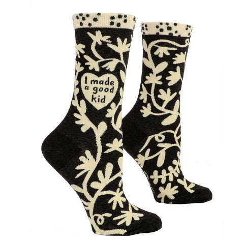 Women's Crew Socks - I Made a Good Kid Women's Crew Socks - I Made a Good Kid