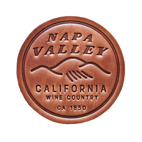 Napa Valley Leather Coaster Napa Valley Leather Coaster