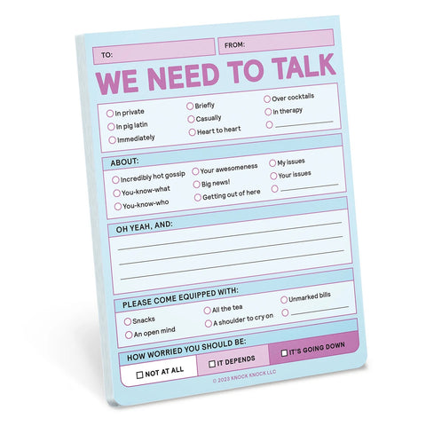 We Need to Talk Nifty Notes We Need to Talk Nifty Notes