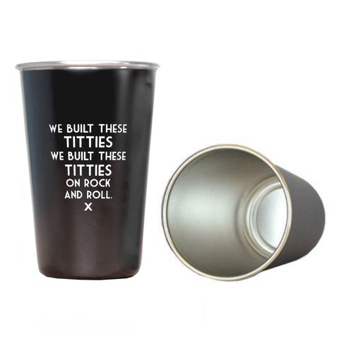 We Built These Titties Pint Glass We Built These Titties Pint Glass