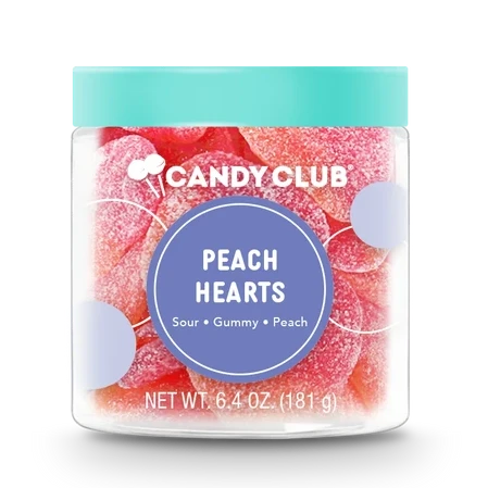 Peach Hearts Jar Peach Hearts Jar
