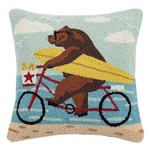 Surfing Bear Pillow Surfing Bear Pillow