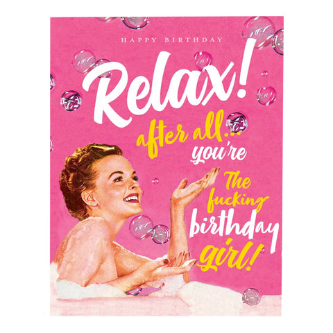 Relax Bubbles Birthday Card Relax Bubbles Birthday Card