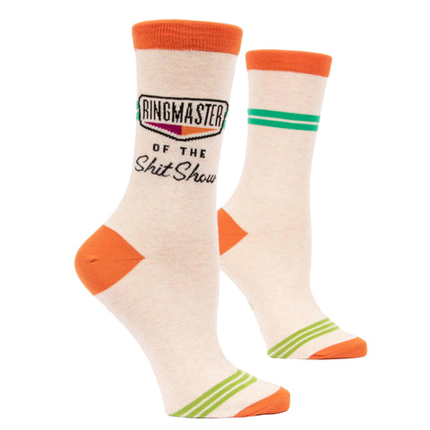 Women's Crew Socks - Ringmaster Shitshow Women's Crew Socks - Ringmaster Shitshow