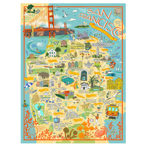 San Francisco Illustrated Puzzle San Francisco Illustrated Puzzle