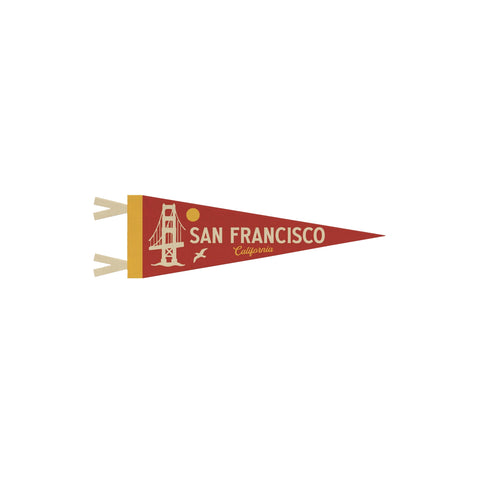 San Francisco California Mini Felt Pennant San Francisco California Mini Felt Pennant