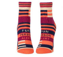 Women's Ankle Socks - Fun Person Alert Women's Ankle Socks - Fun Person Alert
