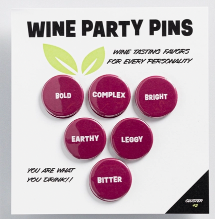 Wine Party Pins - Cluster #2 Wine Party Pins - Cluster #2