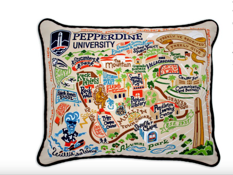 Pepperdine University Collegiate Embroidered Pillow Pepperdine University Collegiate Embroidered Pillow