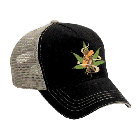 Cannabis Bear Trucker Cap Cannabis Bear Trucker Cap