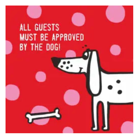 Dog Approved Cocktail Napkins Dog Approved Cocktail Napkins