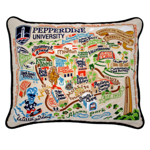 Pepperdine University Collegiate Embroidered Pillow Pepperdine University Collegiate Embroidered Pillow