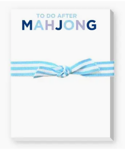 To Do After Mahjong Notepad To Do After Mahjong Notepad