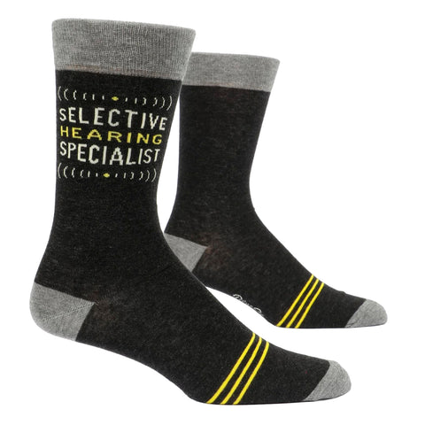 Men's Crew Socks - Selective Hearing Men's Crew Socks - Selective Hearing