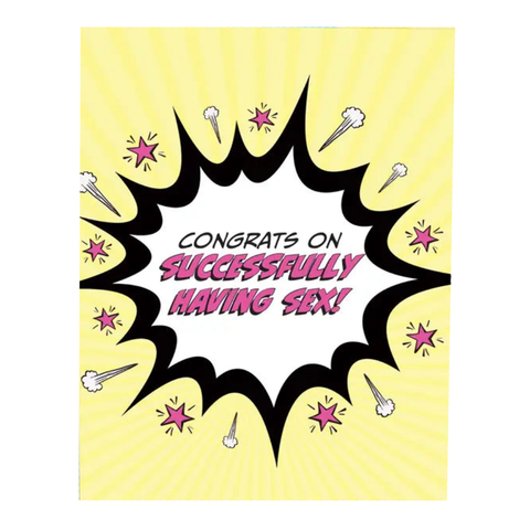 Congrats On Having Sex Card Congrats On Having Sex Card