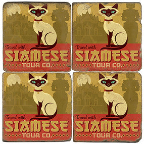 Siamese Tour Co. Coasters Siamese Tour Co. Coasters