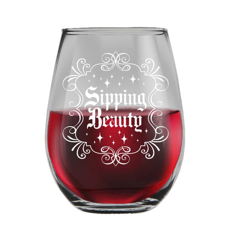 Sipping Beauty Wine Glass Sipping Beauty Wine Glass